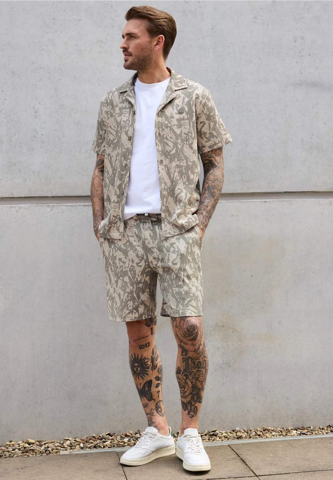 STREET ONE MEN PANTALON CORTO ELASTICO ESTAMPADO