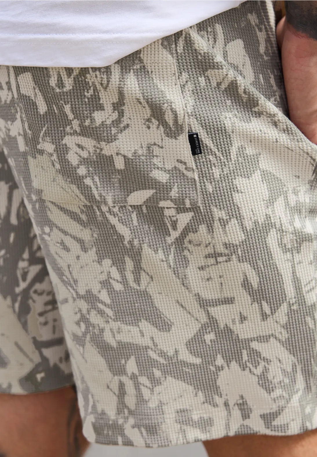 STREET ONE MEN PANTALON CORTO ELASTICO ESTAMPADO