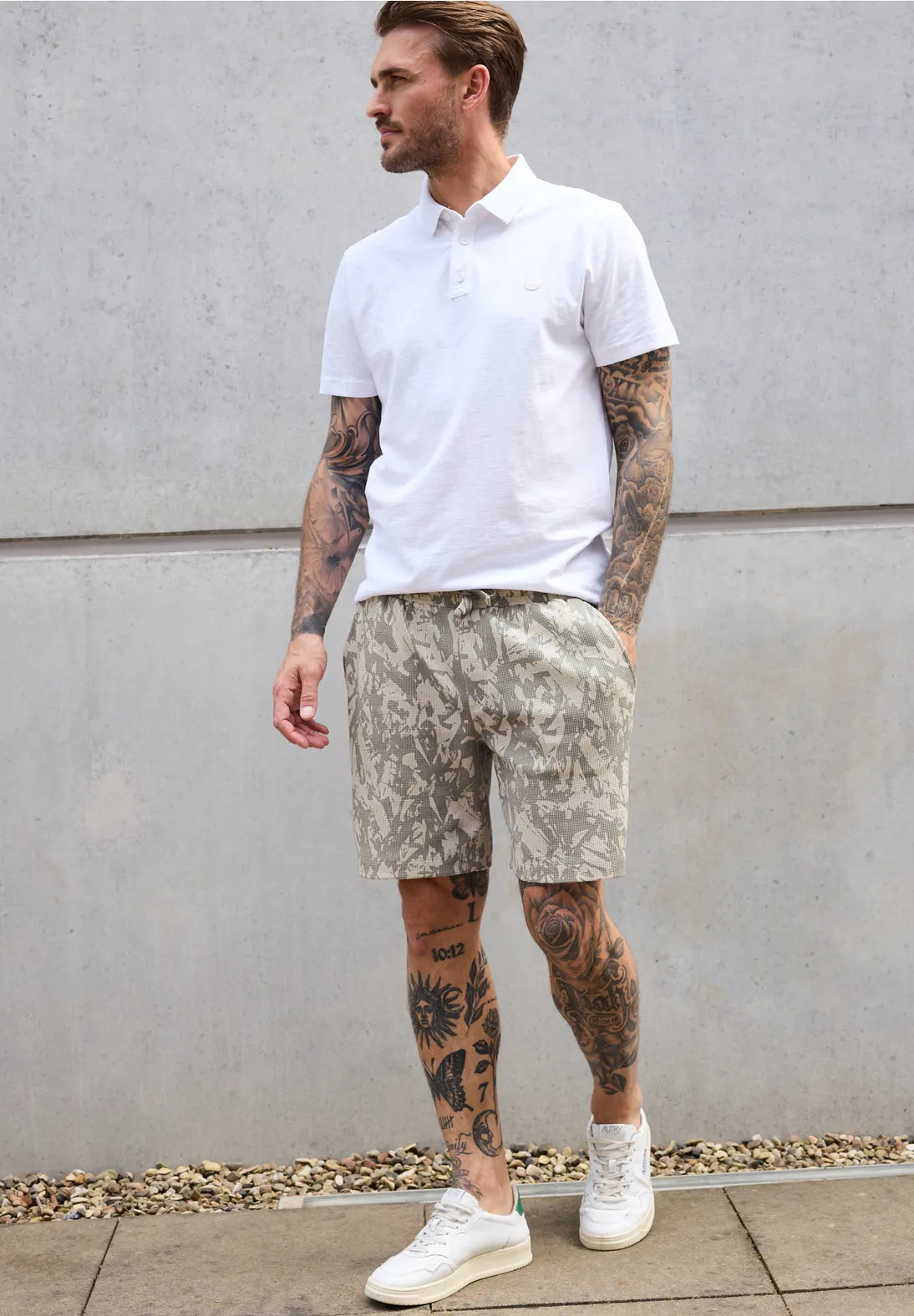 STREET ONE MEN PANTALON CORTO ELASTICO ESTAMPADO