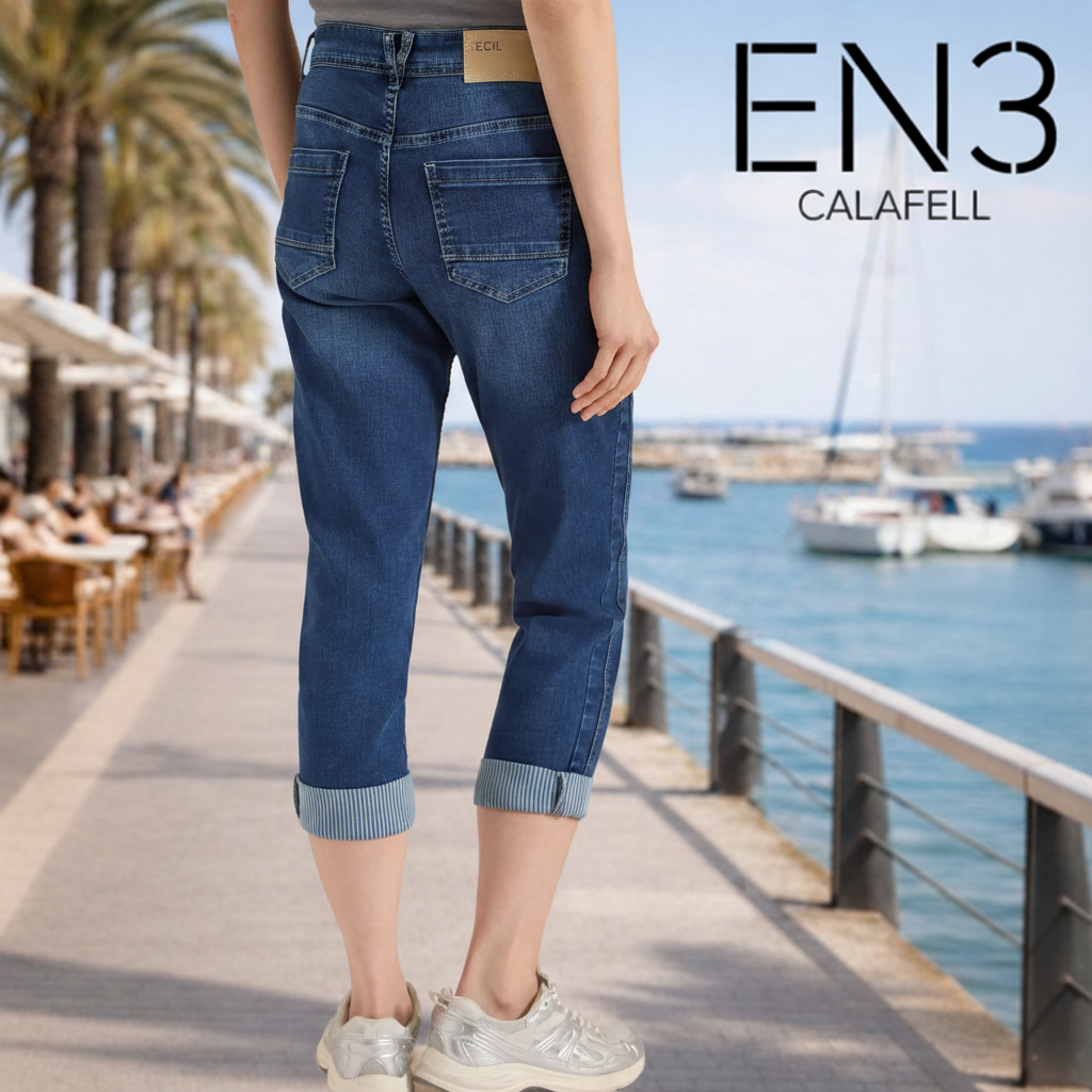 CECIL PANTALON PIRATA DETALLE DOBLADILLO