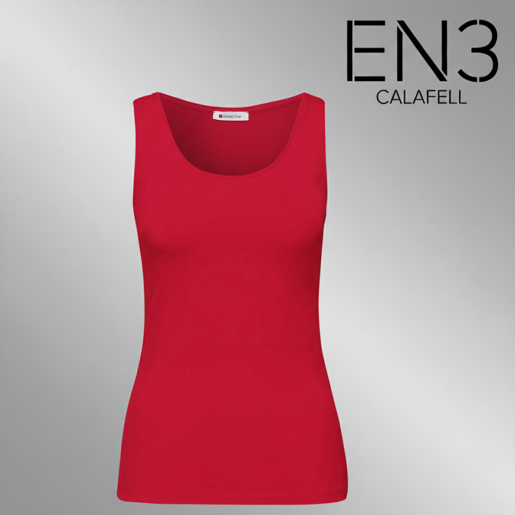 EN3CALAFELL CAMISETA BASICA TIRANTES ROJA STREET ONE