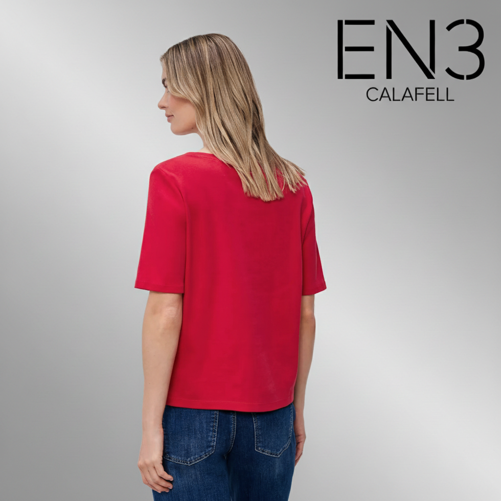 EN3CALAFELL CAMISETA BASICA ROJA STREET ONE