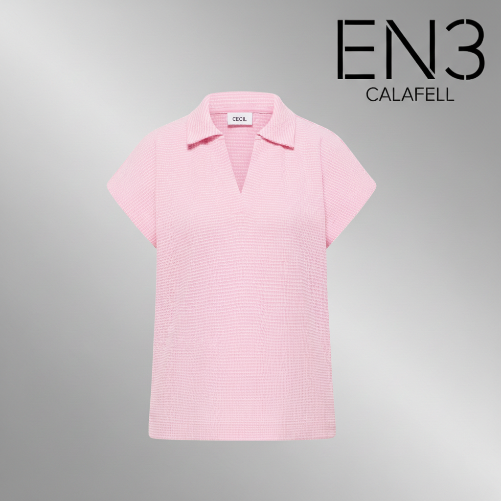 EN3CALAFELL POLO BICOLOR CUELLO PICO CECIL