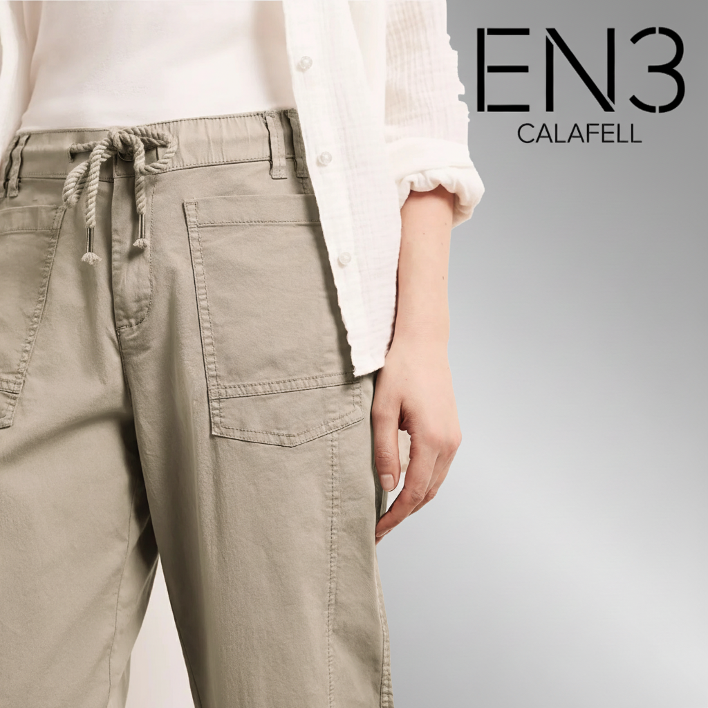 STREET ONE PANTALONES DE TELA VERDE