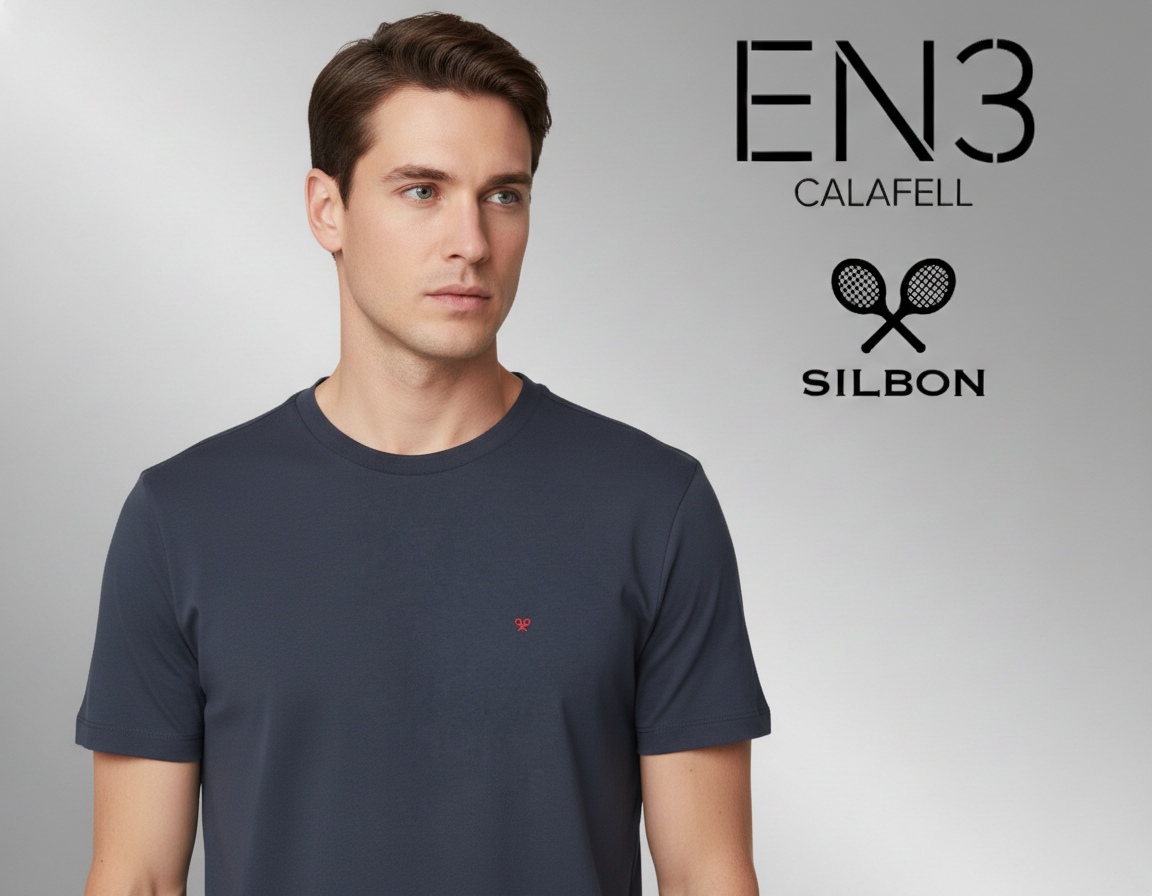 EN3CALAFELL CAMISETA SILBON LOGO BORDADO