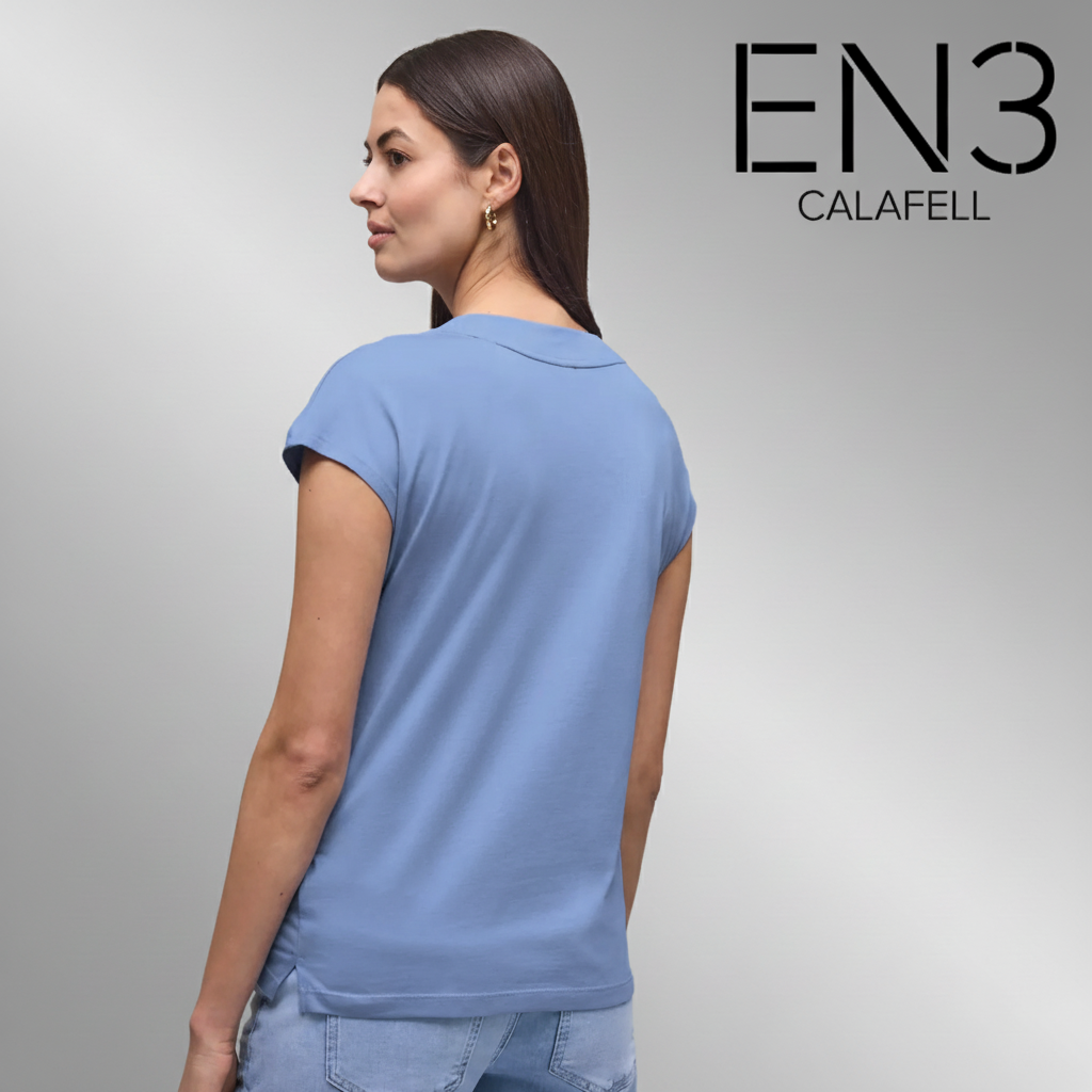 STREET ONE CAMISETA BASICA CUELLO EN V