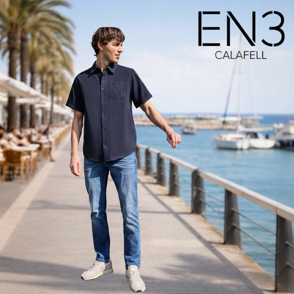 STREET ONE CAMISA MANGA CORTA AZUL MARINO