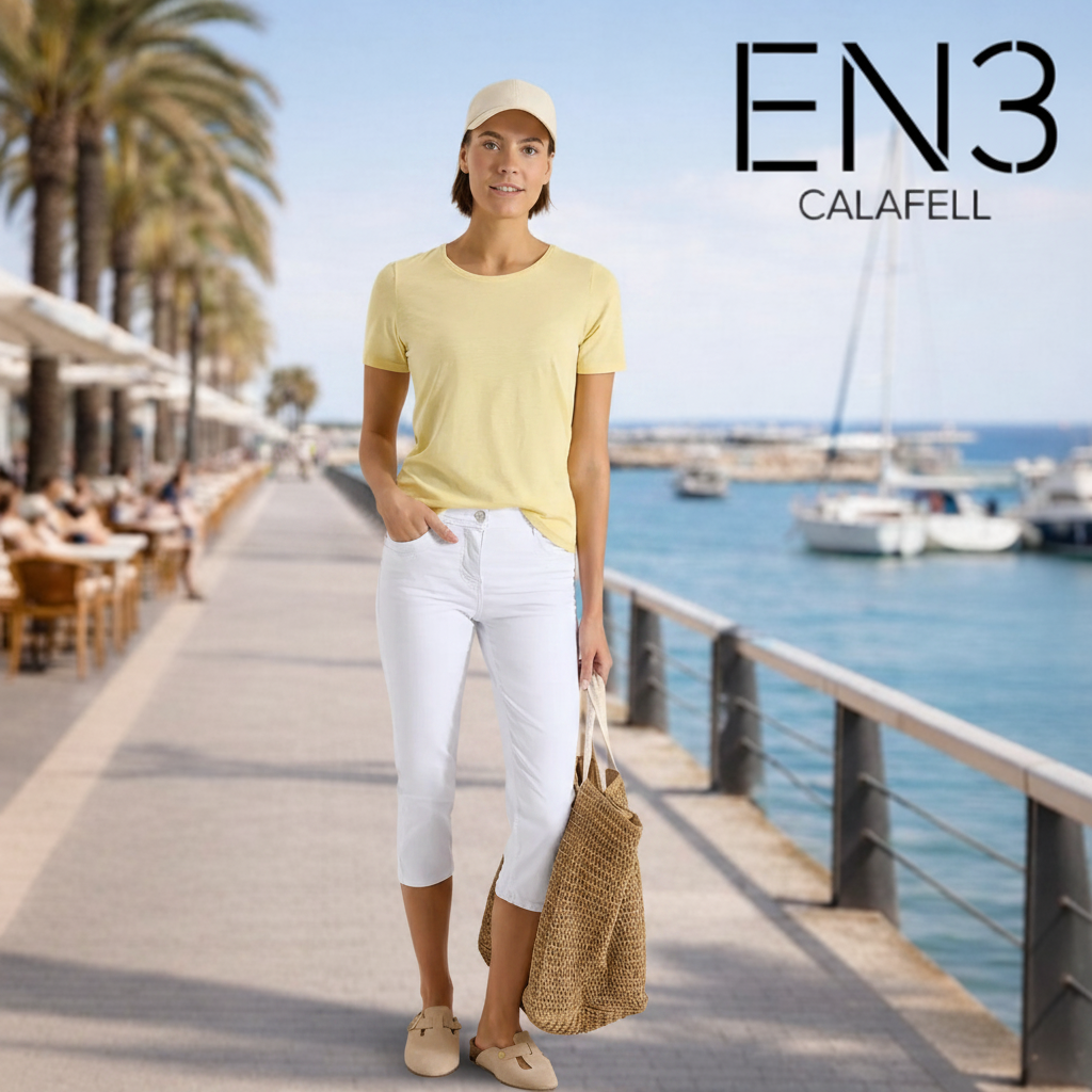 CECIL PANTALON PIRATA BLANCO