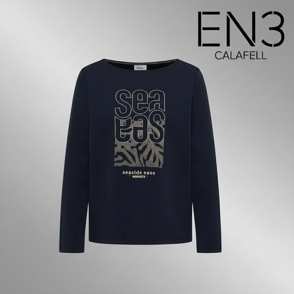EN3CALAFELL SUDADERA AZUL STREET ONE CON TACHUELA