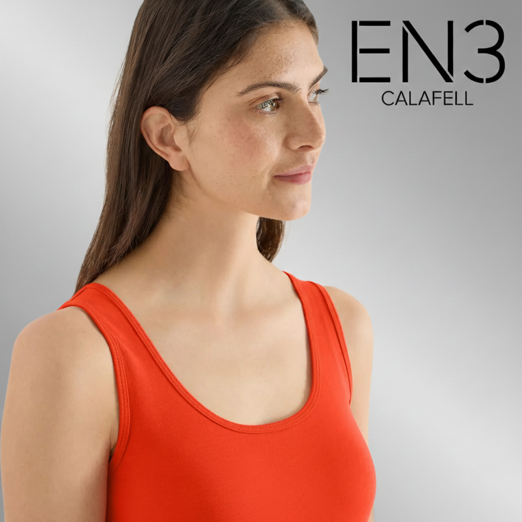 EN3CALAFELL CAMSIETA BASICA TIRANTES NARANJA