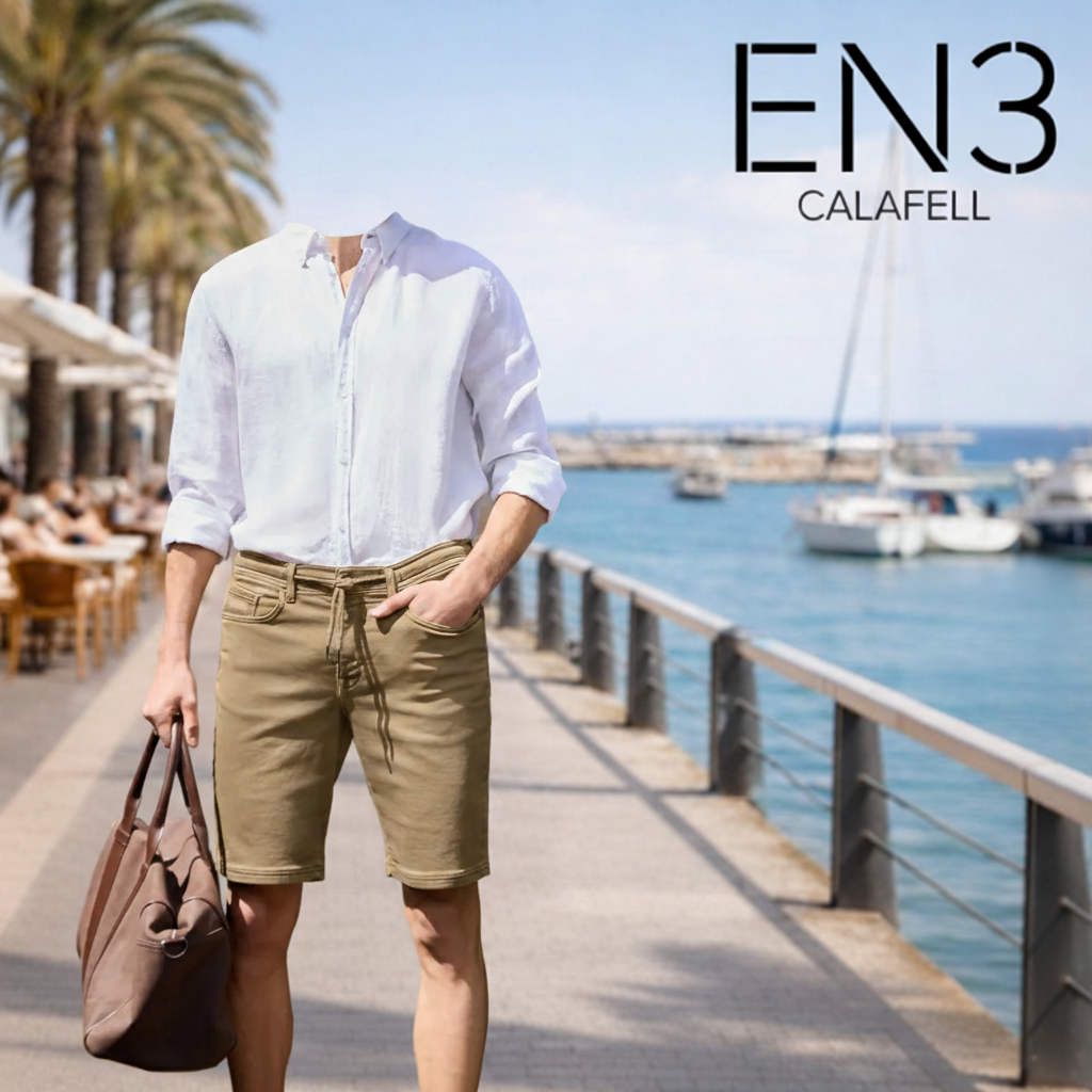 STREET ONE BERMUDA BEIGE ALGODON ELASTICA