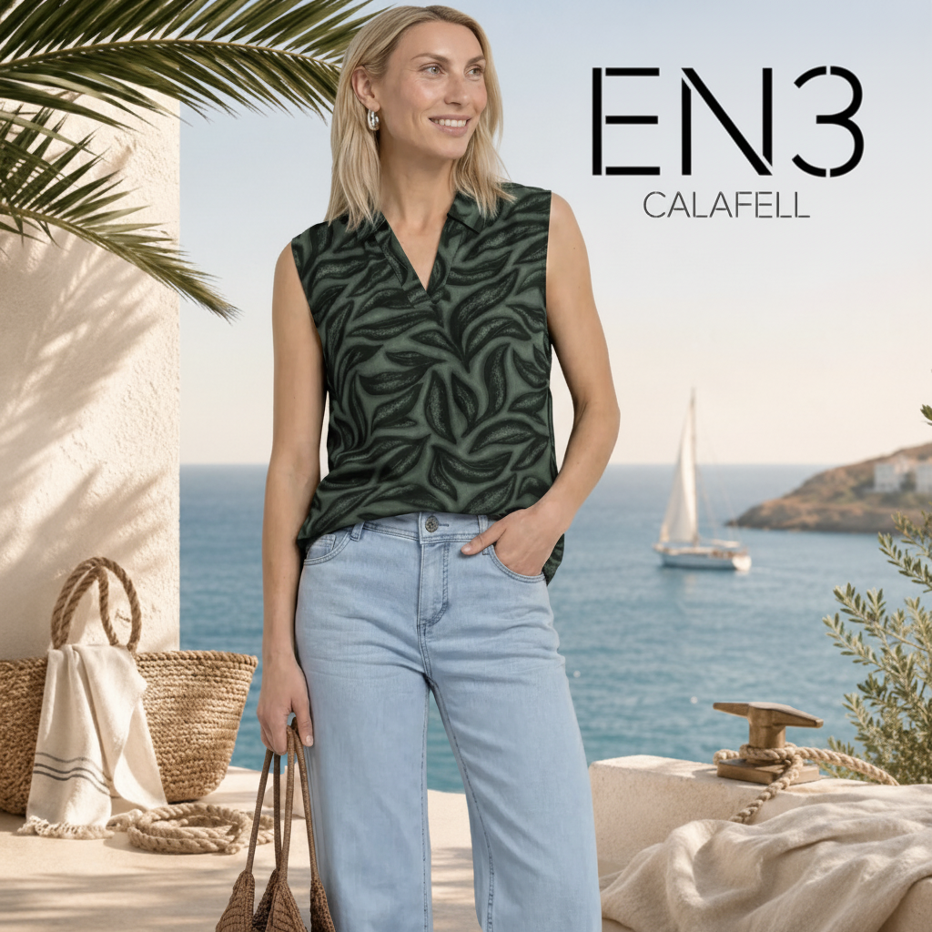 STREET ONE TOP ESTAMPADO SIN MANGAS