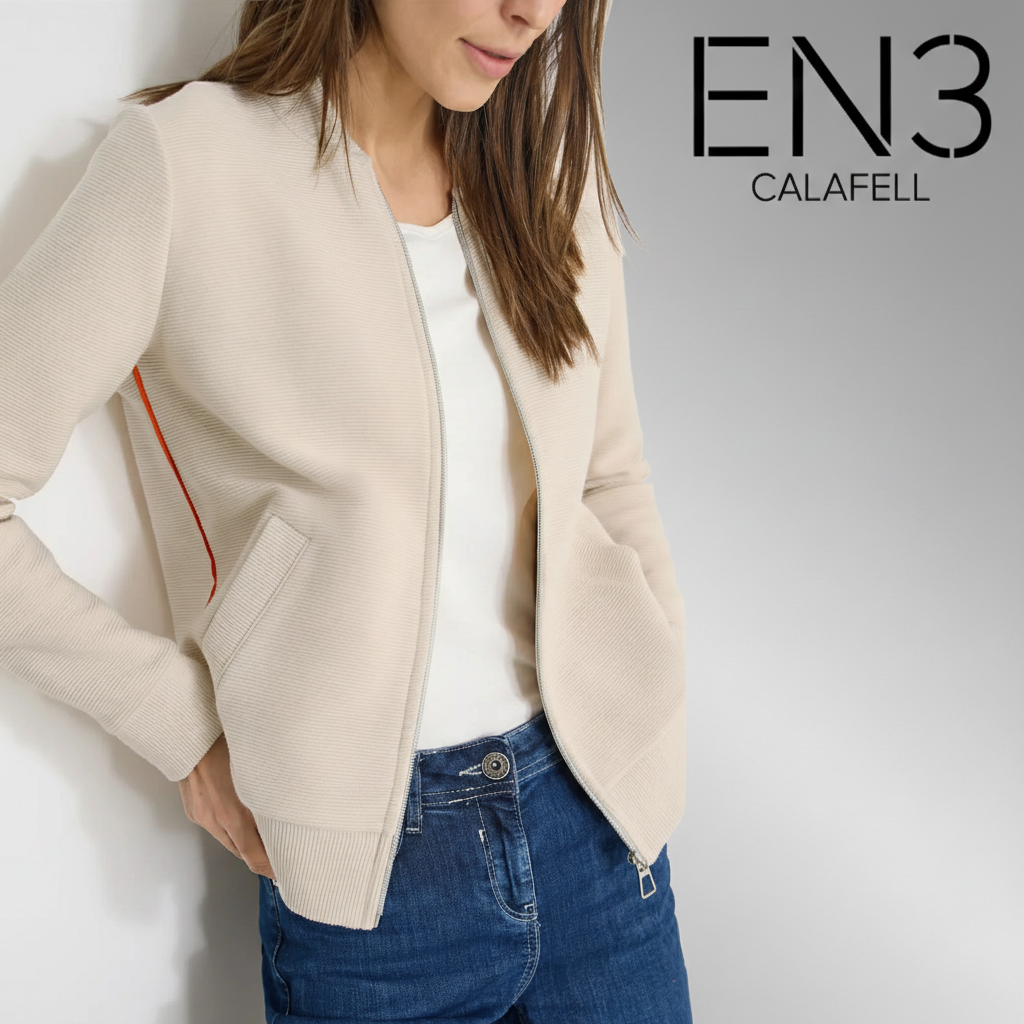 EN3CALAFELL SUDADERA DE PUNTO ESTILO BOMBER CECIL