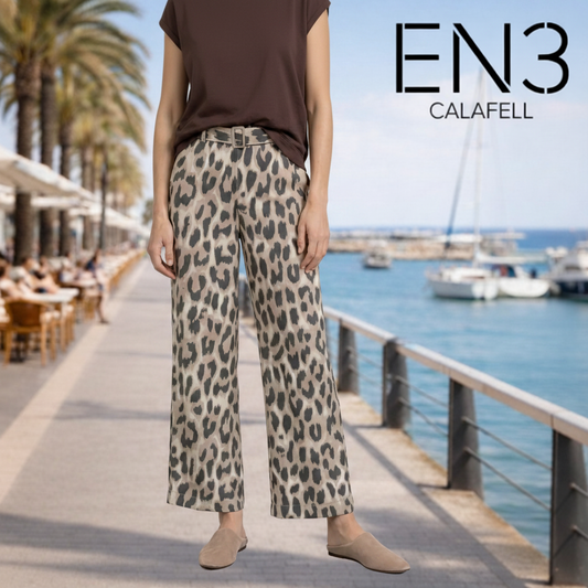 STREET ONE PANTALONES ESTAMPADOS ANIMAL PRINT