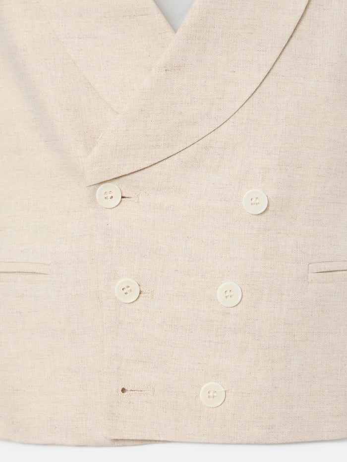 SILBON CHALECO CORTE CLASICO EN BEIGE