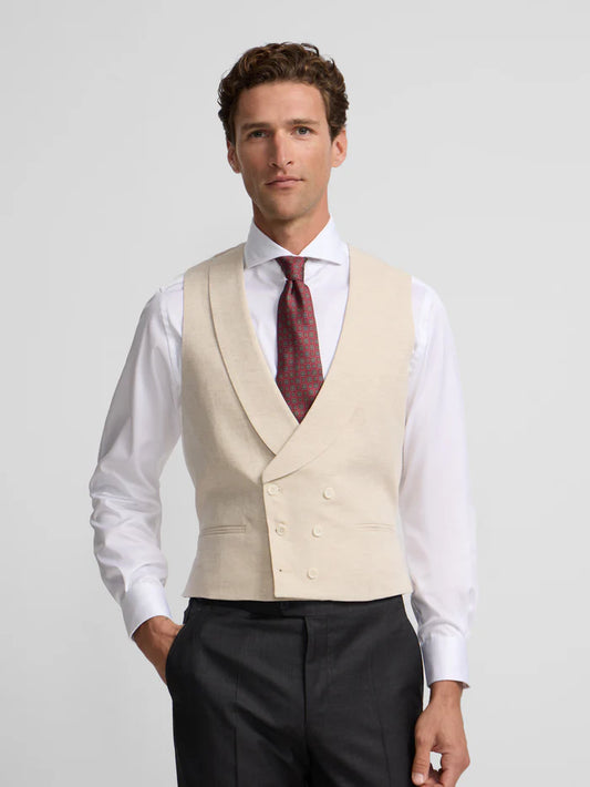 SILBON CHALECO CORTE CLASICO EN BEIGE