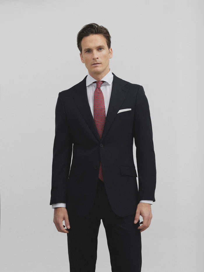 AMERICANA TRAJE NATURAL AZUL MARINO