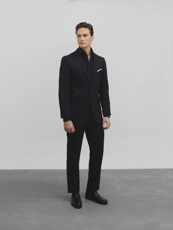 AMERICANA TRAJE NATURAL AZUL MARINO