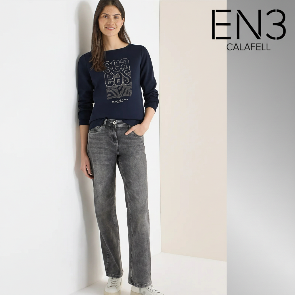 EN3CALAFELL SUDADERA AZUL STREET ONE CON TACHUELA