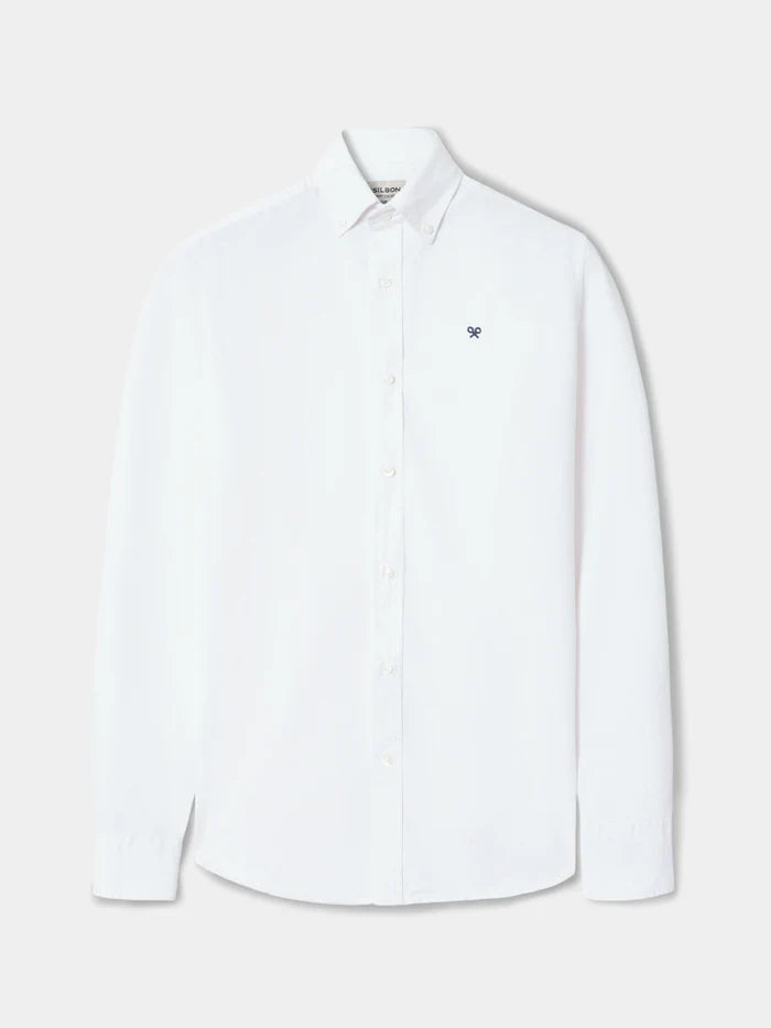 CAMISA PUNTO DE OXFORD ALGODON BLANCA