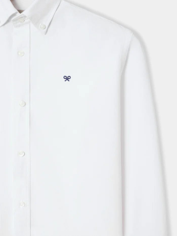 CAMISA PUNTO DE OXFORD ALGODON BLANCA