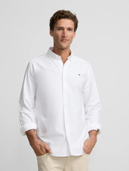 CAMISA PUNTO DE OXFORD ALGODON BLANCA