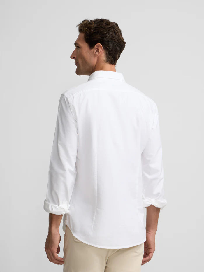 CAMISA PUNTO DE OXFORD ALGODON BLANCA