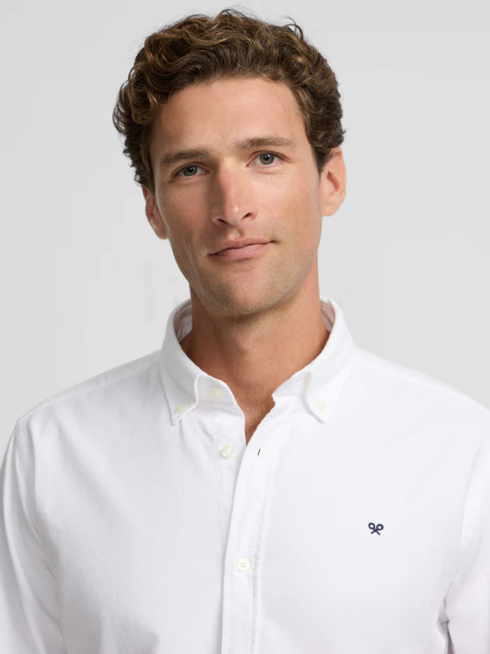 CAMISA PUNTO DE OXFORD ALGODON BLANCA