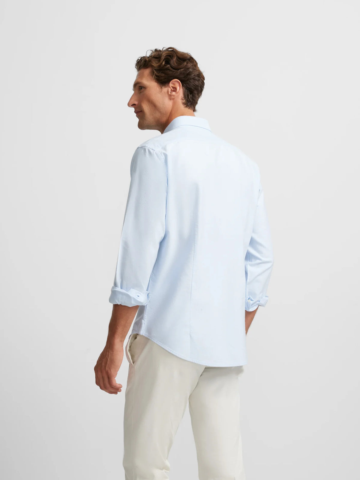 Camisa Silbon azul celeste oxford. Esprit Calafell