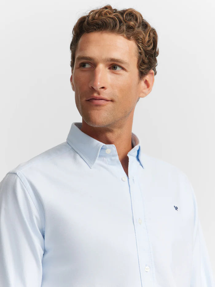 CAMISA PUNTO DE OXFORD EN CELESTE