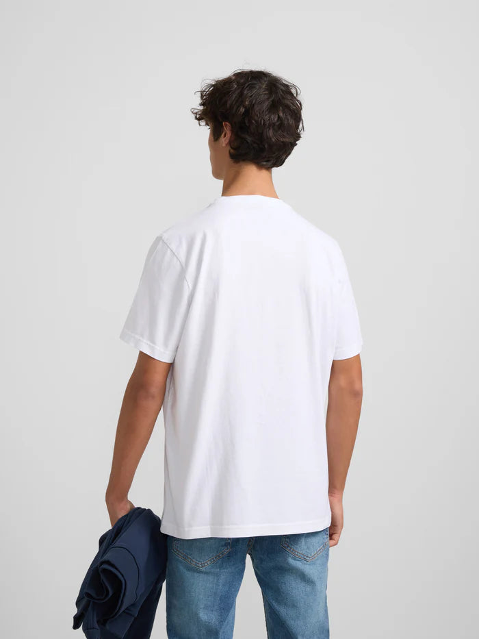 SILBON CAMISETA BASICA BLANCA RAQUETAS