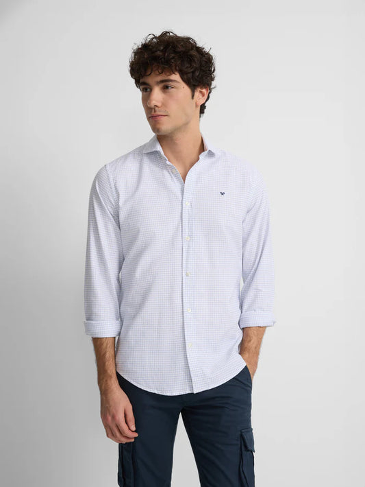 SILBON CAMISA CUADROS EN ALGODON SLIM