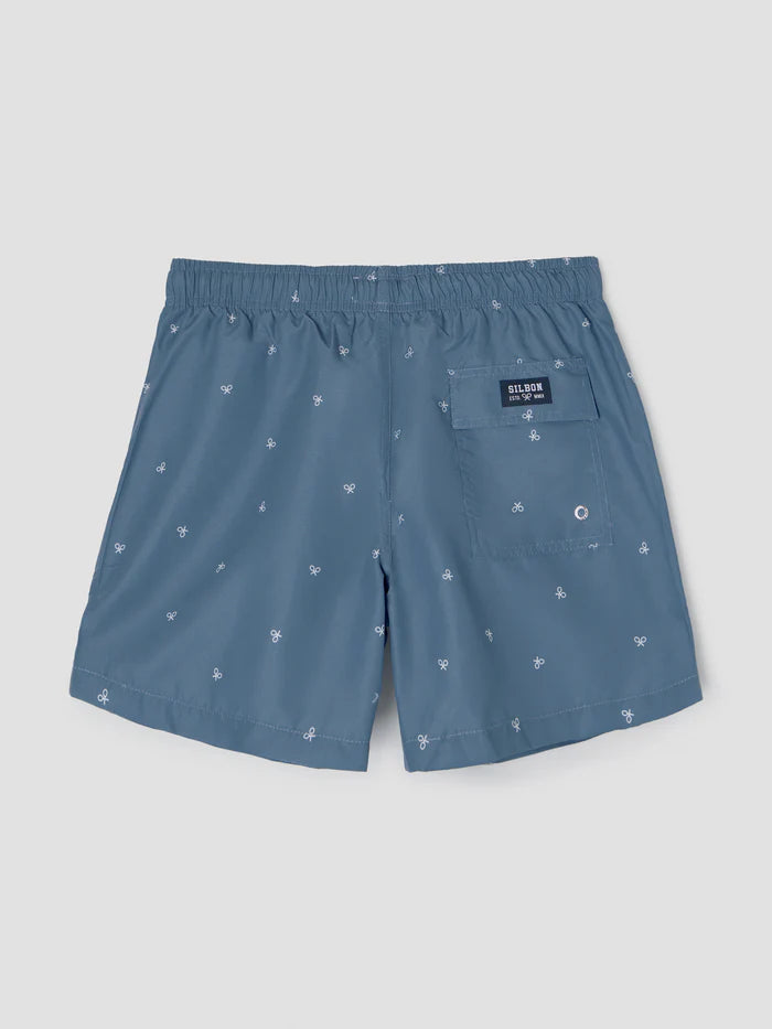 SILBON BAÑADOR MINI RAQUETAS AZUL