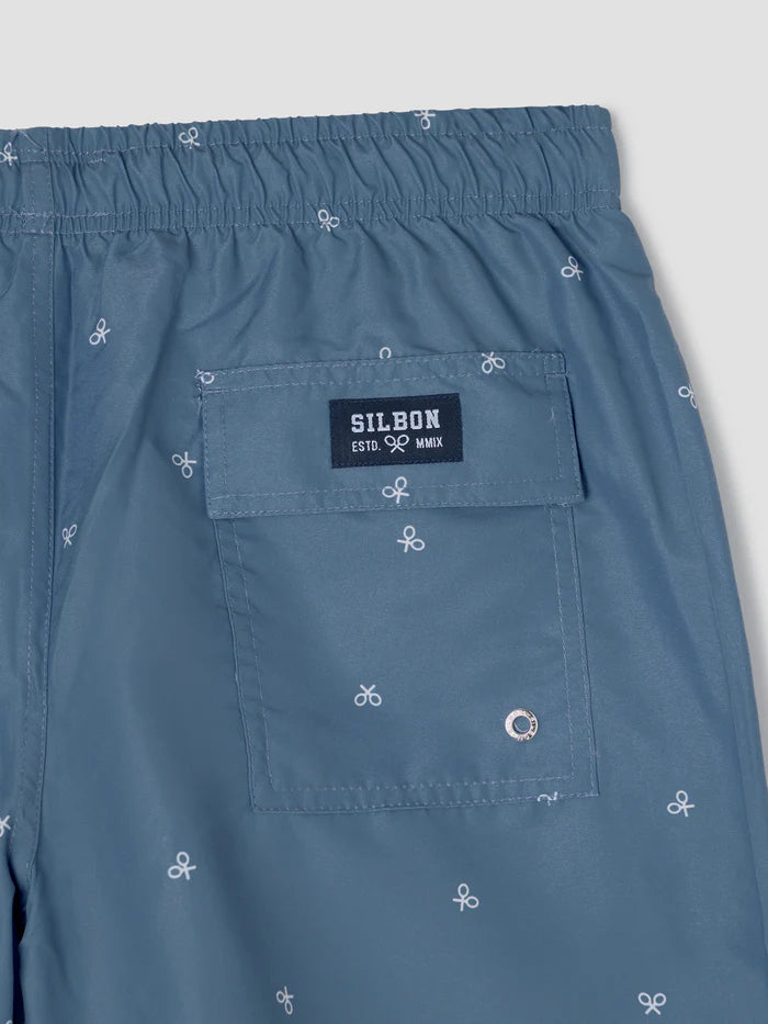 SILBON BAÑADOR MINI RAQUETAS AZUL