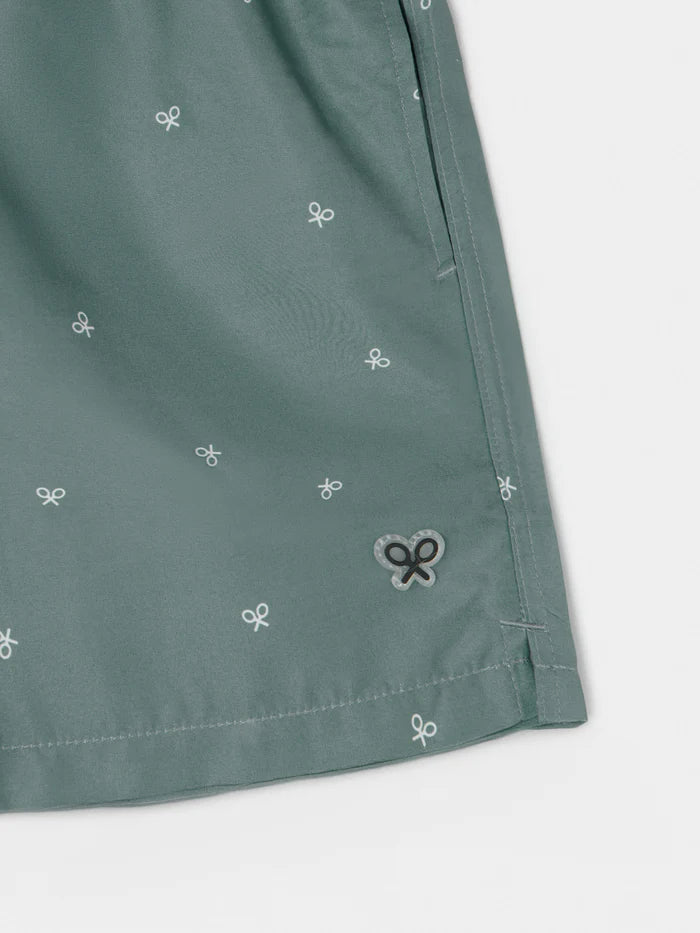 SILBON BAÑADOR MINI RAQUETAS VERDE