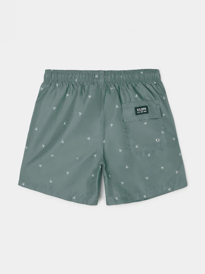 SILBON BAÑADOR MINI RAQUETAS VERDE