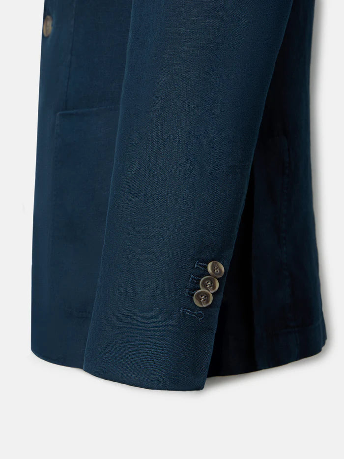 SILBON AMERICANA 100% LINO COLOR AZUL MARINO