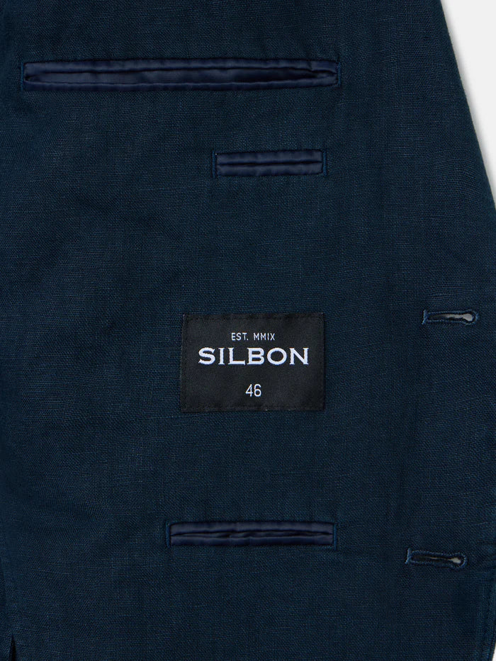 SILBON AMERICANA 100% LINO COLOR AZUL MARINO