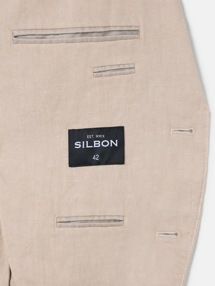 SILBON AMERICANA 100% LINO COLOR BEIGE
