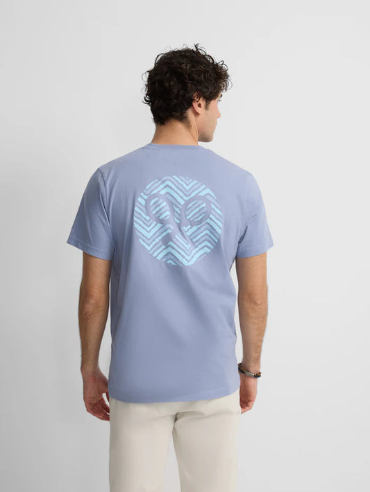 SILBON CAMISETA LOGO RAQUETAS Y ESTAMPADO ETNICO