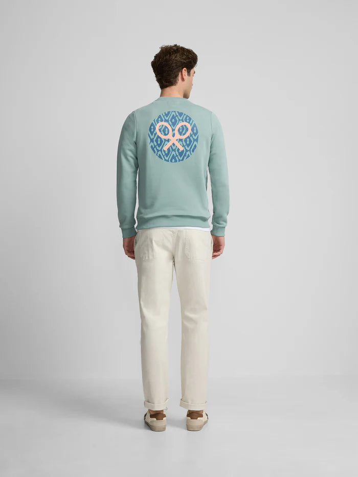 SILBON SUDADERA VERDE AGUA PRINT ETNICO