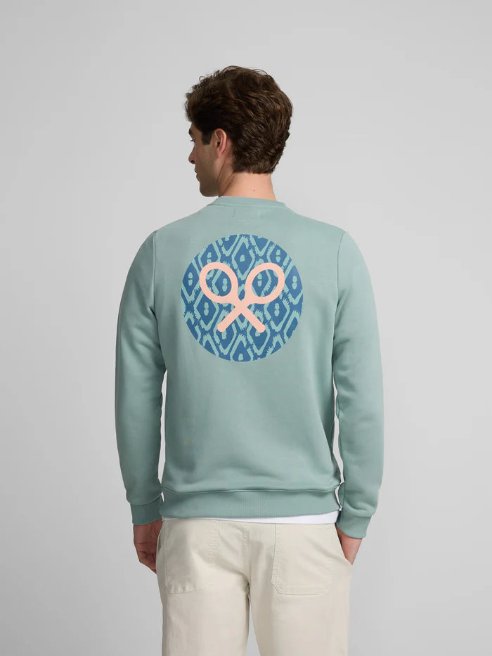 SILBON SUDADERA VERDE AGUA PRINT ETNICO