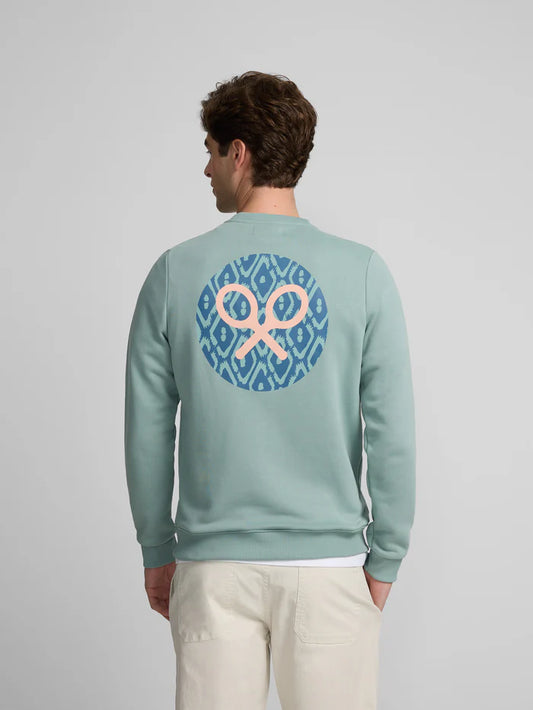 SILBON SUDADERA VERDE AGUA PRINT ETNICO