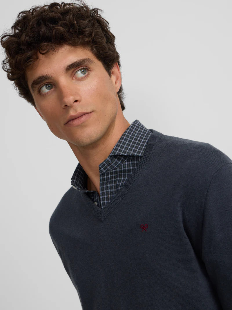 SILBON CAMISA SPORT DE MICROPIQUE AZUL MARINO