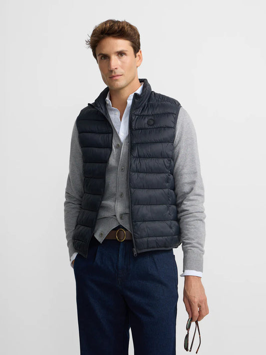 SILBON CHALECO GRIS OSCURO REGULAR FIT
