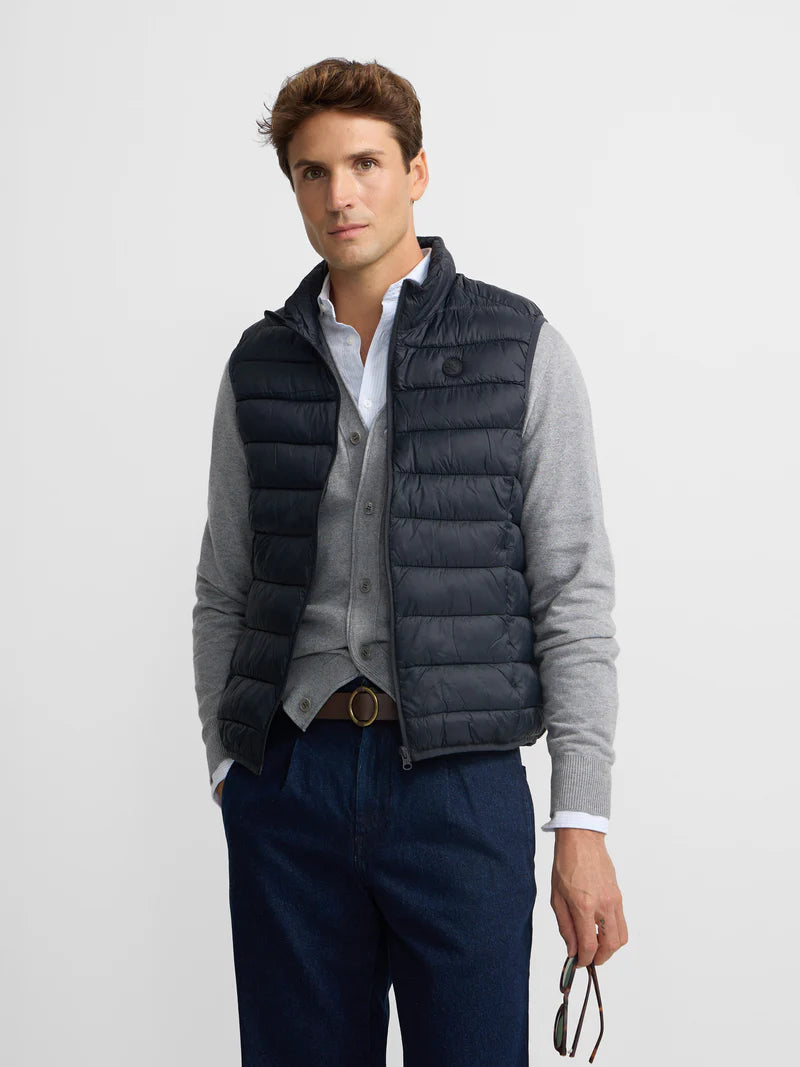 SILBON CHALECO GRIS OSCURO REGULAR FIT