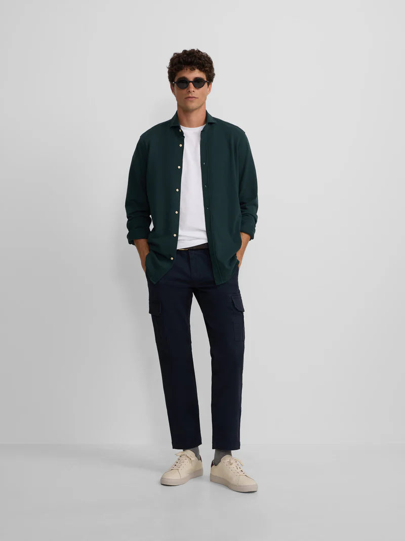 SILBON CAMISA SPORT DE MICROPIQUE VERDE