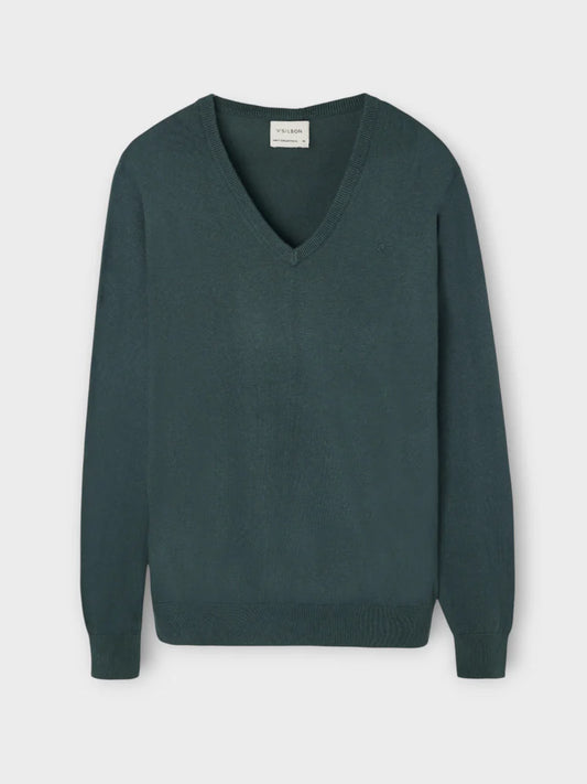 SILBON JERSEY CUELLO PICO VERDE