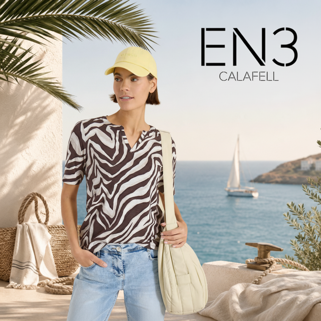 CECIL BLUSA ESTAMPADA CUELLO PICO