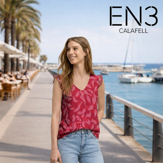 STREET ONE BLUSA SIN MANGAS ESTAMPADA